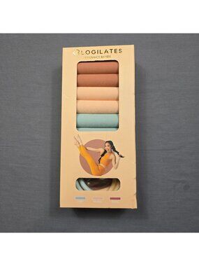 Blogilates 3-Pack Resistance Bands Cushioned Handles Light Medium Heavy Strength